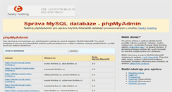 Desktop Screenshot of mysql.cesky-hosting.cz